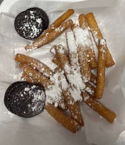 Funnel Cake Fries with Oreo
